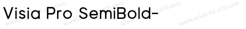 Visia Pro SemiBold字体转换